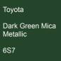 Preview: Toyota, Dark Green Mica Metallic, 6S7.